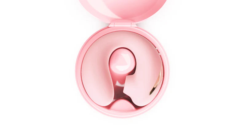 Bella Pod Clitoral Suction Vibrator In Travel Charging Case– Dual Vibration + Air Pulse Massager for Women