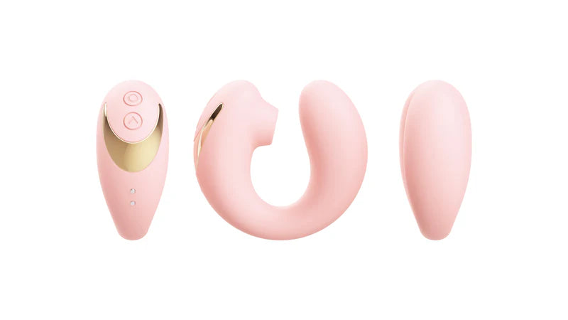 Bella Pod Clitoral Suction Vibrator In Travel Charging Case– Dual Vibration + Air Pulse Massager for Women