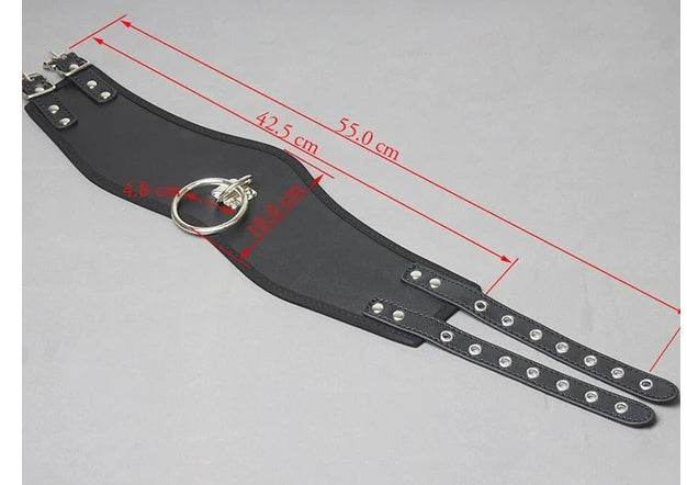 BDSM Bondage Kit Women Neck Collar Restraint Set Love Black Slave Hand Cuffs