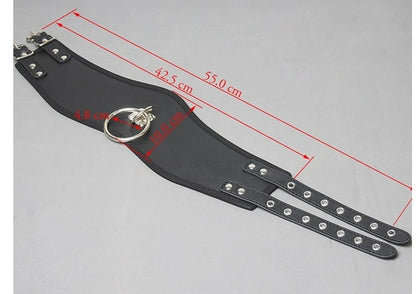 BDSM Bondage  Kit Women Neck Collar Restraint Set Love Black Slave Hand Cuffs