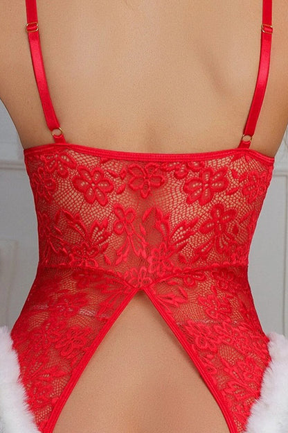 Bow Bust Christmas Teddy